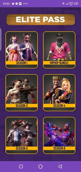 Screenshot of FFF FF Skin Tool Elite Pass Bundle Emote Skin