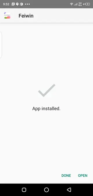 Screenshot of Fiewin Android