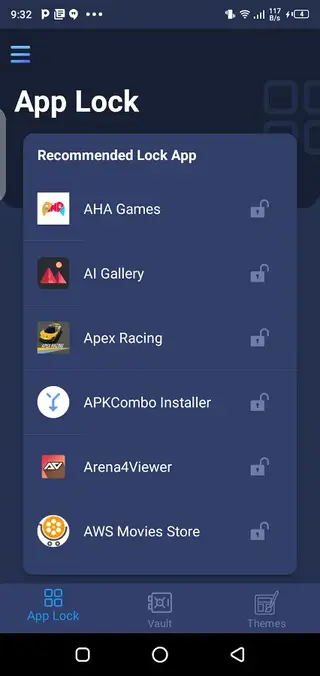 Screenshot of Fingerprint Video Locker Apk
