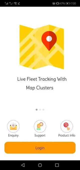 Screenshot of FleetFinder Android