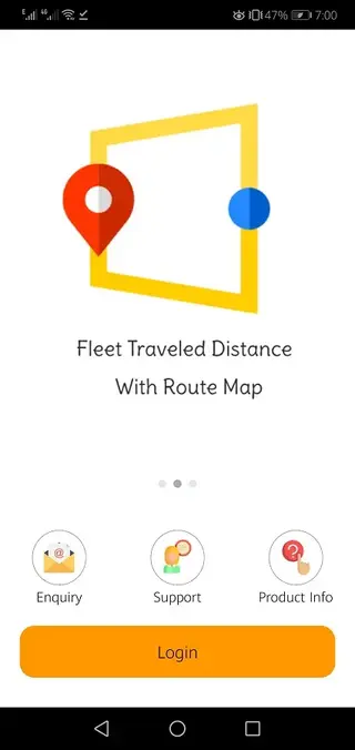 Screenshot of FleetFinder App