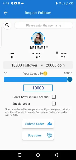 Screenshot of FollowerPars Apk