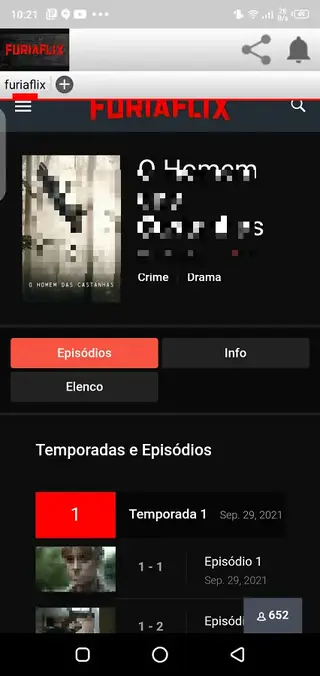 Screenshot of Furiaflix Movie App