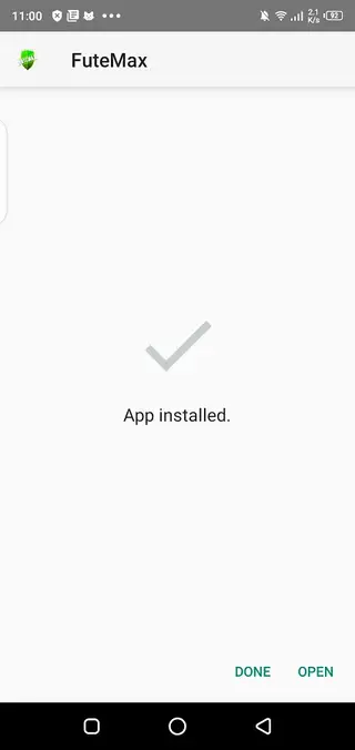 Screenshot of Futemax App