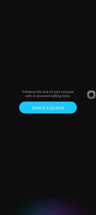 Screenshot of Galaxy Enhance X App