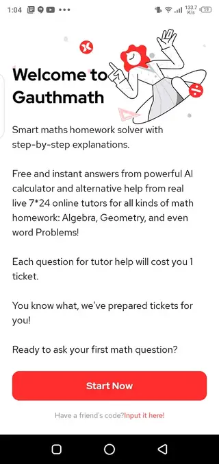 Screenshot of Gauthmath App