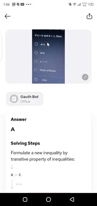 Screenshot of Gauthmath Apk