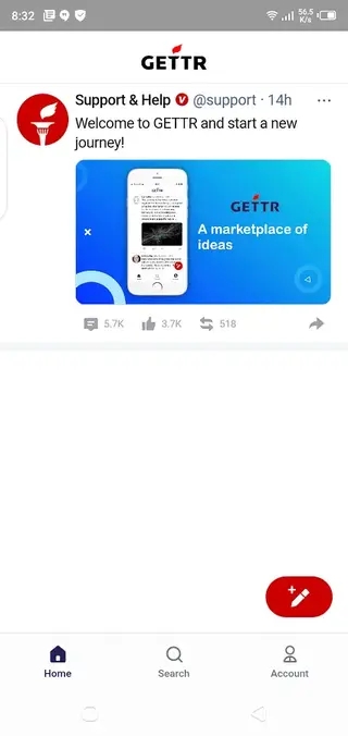 Screenshot of Gettr Download