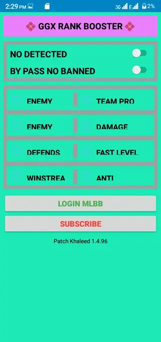 Screenshot of GGX Rank Booster Apk