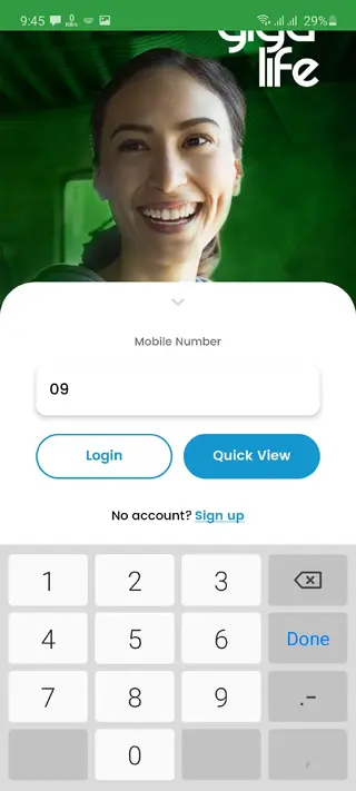 Screenshot of Gigalife