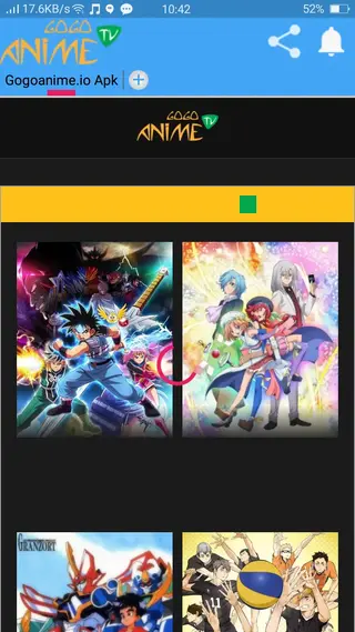 Screenshot of Gogoanime.io Apk