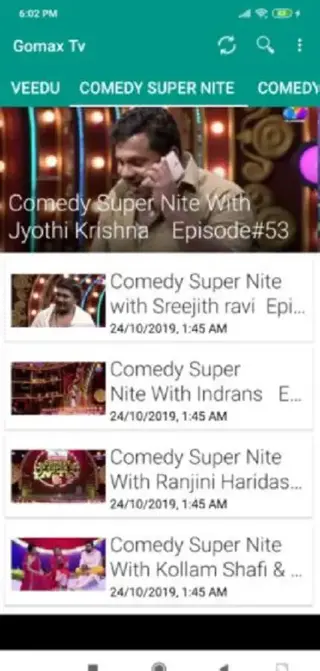 Screenshot of Gomax Live Download