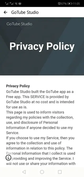 Screenhot of GoTube Download