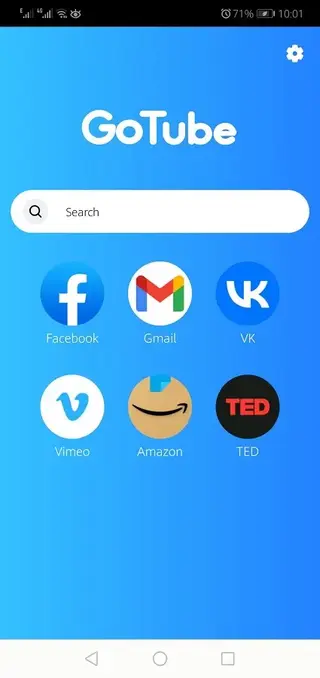 Screenhot of GoTube App