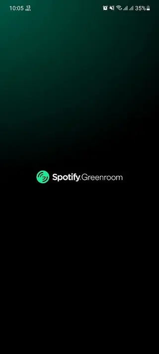 Screenshot of Spotify Greenroom
