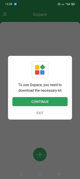 Screenhot of GSpace Apk Cloning App