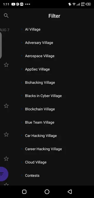 Screenshot of Hacker Tracker Android