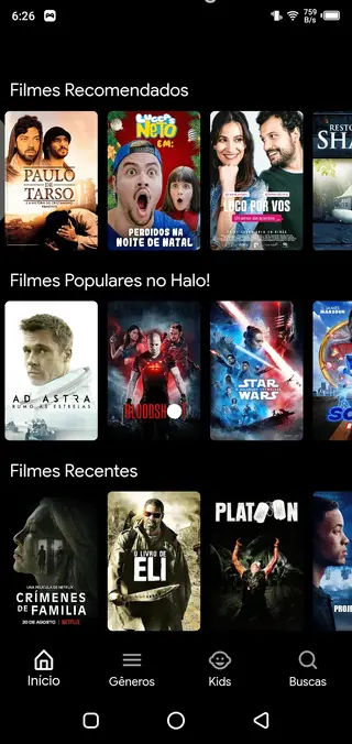 Screenshot of Hola Filmes Apk