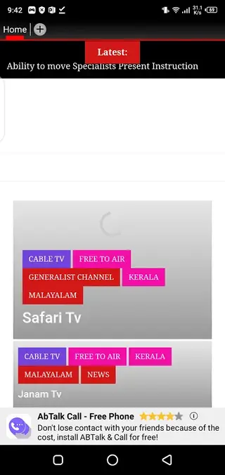 HD Streaming Apk Star Sports screenshot