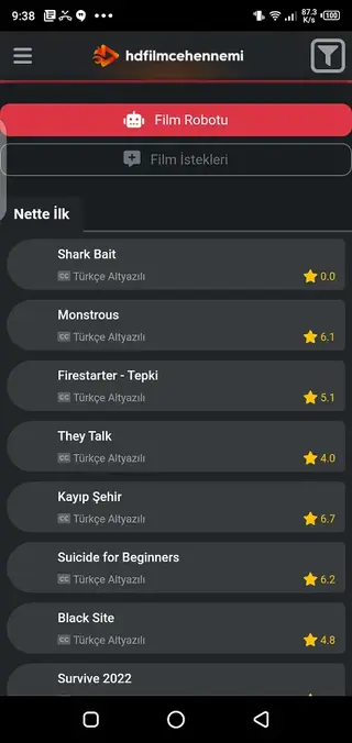Screenshot of Hdfilmcehennemi Android