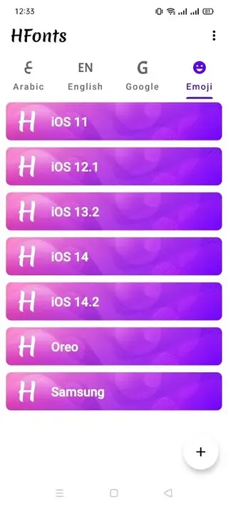 Screenhot of HFonts
