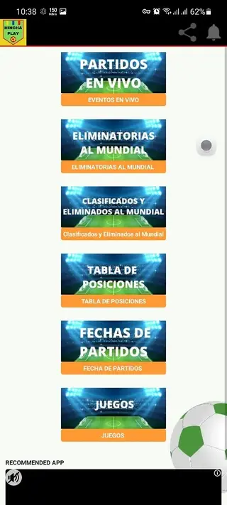 Screenshot of Hincha Play