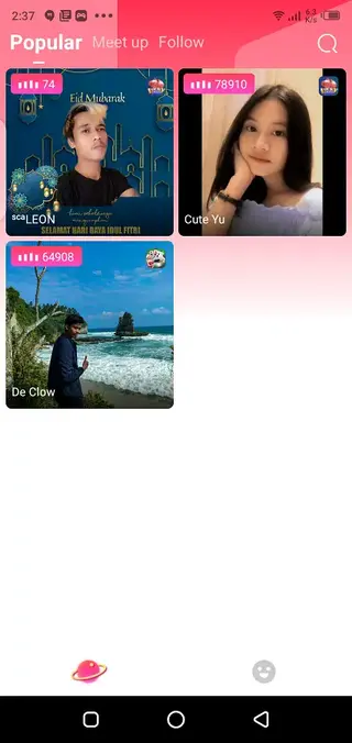 Screenshot of Honey Live Android