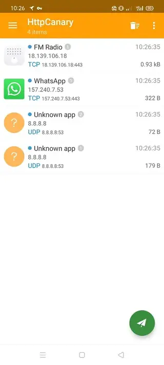 Screenshot of HttpCanary Android