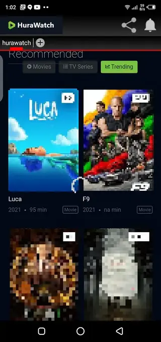 Screenshot of HuraWatch Android