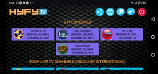 Screenshot of HyFy TV Apk