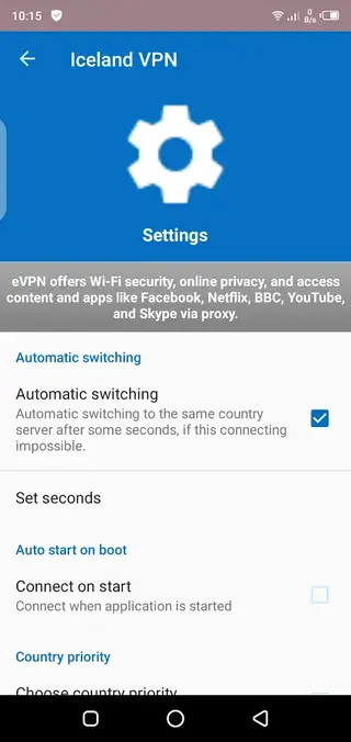 Screeenshot of VPN For Iceland