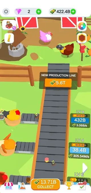 Screenshot of Idle Egg Factory Game