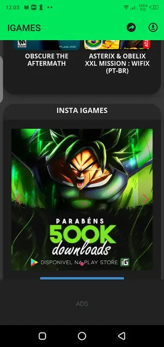 Screenshot of IGames Mobile For Android
