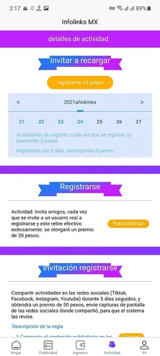 Screenshot of InfolinksMXApp