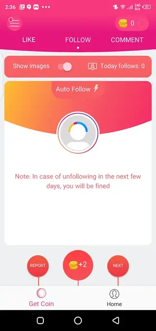 Screenshot of Insta Up Apk Free Followers