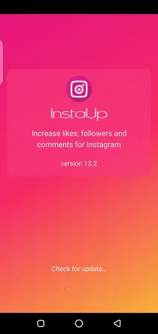 Screenshot of Insta Up App