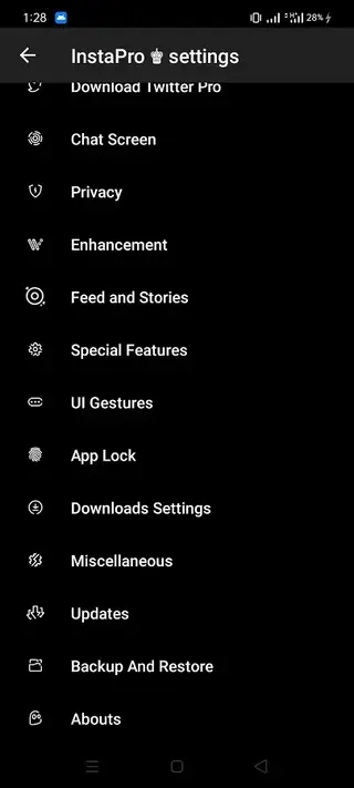 Screenhot of InstaPro Download