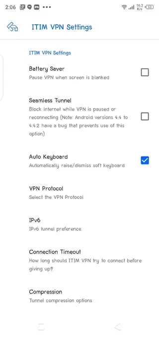 Screenshot of ITIM VPN Download