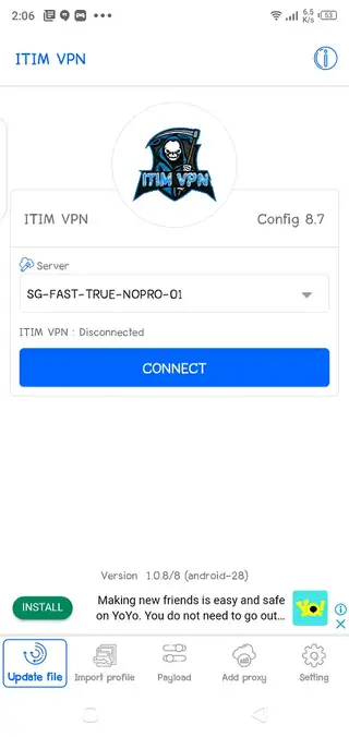 Screenshot of ITIM VPN Apk