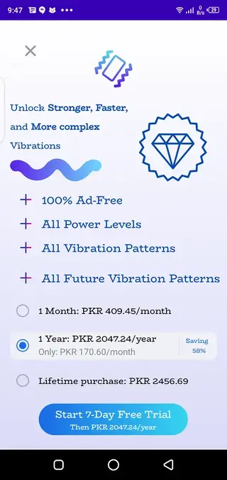 Screenshot of iVibrate Download