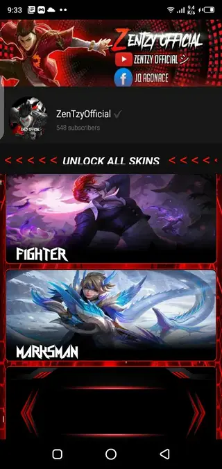 Screenshot of iZen Patcher MLBB