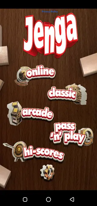 Screenhot of Jenga Game