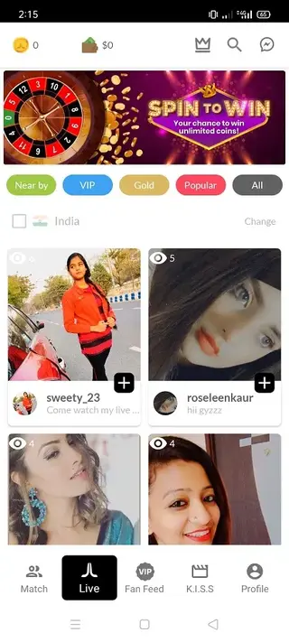 Screenshot of JL Stream App