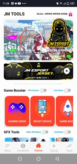Screenshot of JM Tools Android