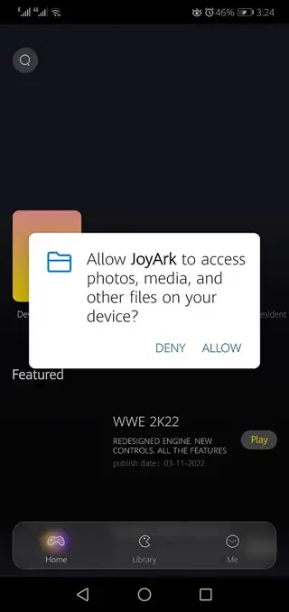 Screenhot of Joyark Cloud Gaming Emulator