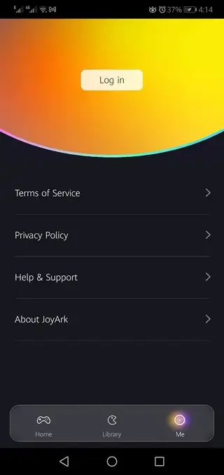 Screenhot of Joyark Cloud Gaming