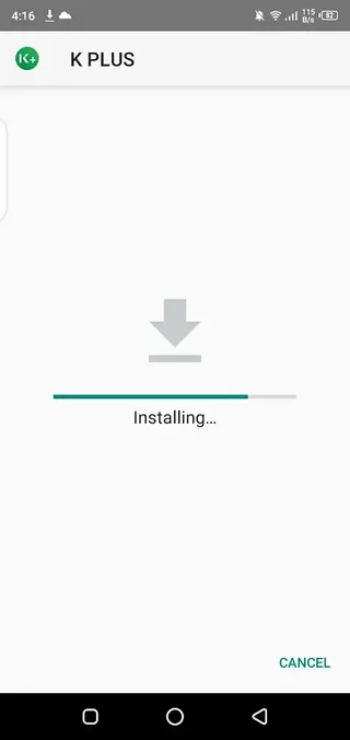 Screenshot of K PLUS Android
