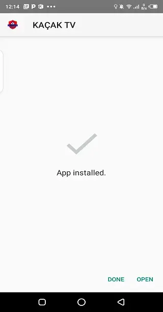 Screeenshot of Kacak IPTV App