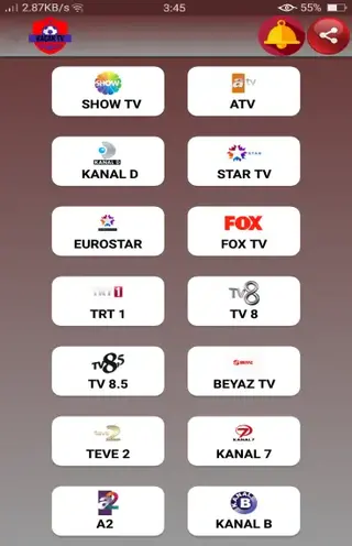 Screenshot of Kacak TV Apk