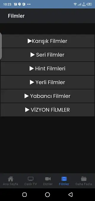 Screenshot of Karman Tv App